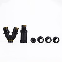 Johnn Großhandel IP68 ZYY1 Serie Außenbeleuchtung Wasserdichter Messingkontakt 32A 450V Nylon Stecker/Buchse Stromkabelverbinder OEM