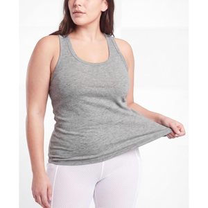FOXA Women's 100% Cotton <b>Racer</b> <b>Back</b> Tank <b>Tops</b> Ribbed Fabric Breathable Multi Pack For Workout And Everyday Wear - Product Image 3