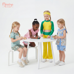 <span class=keywords><strong>Costume</strong></span> <span class=keywords><strong>da</strong></span> Bagno Estivo per Bambina Due Pezzi con Fiocco e Stampa, Vendita Calda - Product Image 5