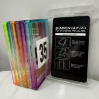 Protection de carte gradée en TPU avec panneau arrière transparent à paillettes dégradées multicolores et pare-chocs