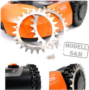 Punte in acciaio inossidabile spesse 3mm adatte per modelli Landroid WORX S e M - Product Image 4