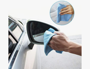 Toallitas cuadradas de cocina de punto de urdimbre personalizadas de 300gsm, paños de limpieza de microfibra de secado rápido para sala limpia absorbente de coche - Product Image 3