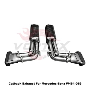 Vortex ท่อไอเสียด้านข้างทำจากสเตนเลสสตีลคาร์บอนสำหรับ Mercedes-Benz W464ปรับแต่ง G63 - Product Image 4