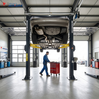 Elevador Automotivo Hidráulico de 2 Colunas Tipo Pórtico de Alta Qualidade com Braços Telescópicos Multietapas para Oficina e Garagem