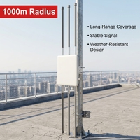 Punto de Acceso WiFi para Exteriores de Largo Alcance de 1KM, AP Inalámbrico de Alta Potencia de 1750Mbps, Cobertura Exterior 802.11ac, Comfast CF-WA900 V3