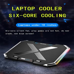 Coolcold — support de refroidissement pour ordinateur portable de jeu, coussin de refroidissement réglable à débit d'air puissant pour <span class=keywords><strong>pc</strong></span> de 12 à <span class=keywords><strong>17</strong></span> <span class=keywords><strong>pouces</strong></span>, avec support RGB - Product Image 2