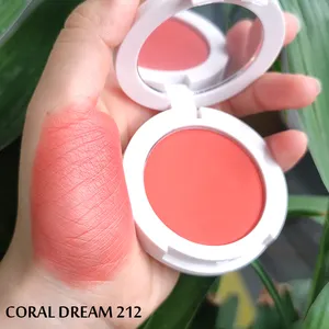 Wholesale Low Moq Custom Contour Blush Vegan Cruelty Free Pressed Powder Palette Private Label Cheek Pink Makeup Blush Blusher