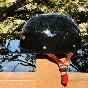 Nuovo <span class=keywords><strong>Casco</strong></span> <span class=keywords><strong>Moto</strong></span> Retrò Mezzo Viso in ABS <span class=keywords><strong>per</strong></span> Scooter Elettrico, Prodotto in Cina, Senza Imbottitura, Certificato di Sicurezza - Product Image 6