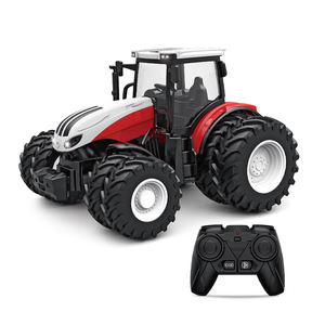 8 ruedas niños simulación granjero coche niños <span class=keywords><strong>Tractor</strong></span> conjunto juguetes control remoto camión modelo 1:24 escala para la venta - Product Image 1