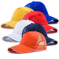 Gorras de camionero de malla unisex, gorra ajustable de 6 paneles, transpirable, informal, para exteriores, para adultos, para primavera y verano