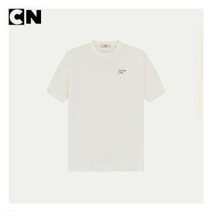 Pull certifié GRS, fabricant de pulls, laine mérinos extrafine pour homme, manches courtes, col rond, tricot côtelé, motif uni, été - Product Image 2