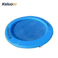 Planche flottante pliable ronde pour piscine, tapis anti-noyade, plateforme de repos gonflable pour adultes