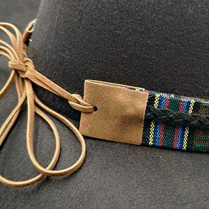 Sombrero Vaquero Occidental <span class=keywords><strong>de</strong></span> Ala Ancha Tradicional para Hombre y Mujer, <span class=keywords><strong>de</strong></span> Fieltro Suave Negro, Impermeable y Resistente al Sudor, con Diseño <span class=keywords><strong>de</strong></span> Cabeza <span class=keywords><strong>de</strong></span> <span class=keywords><strong>Toro</strong></span>, Estilo Fedora - Product Image 5