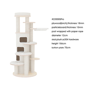 Árbol para Gatos Ecológico, Grande y de Alta Calidad, con Poste Rascador de <span class=keywords><strong>Sisal</strong></span> y Juguete para Gatos - Product Image 6