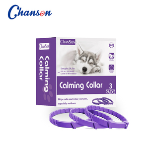 CHANSON <span class=keywords><strong>Collar</strong></span> Calmante para Perros y Gatos Certificado CE, Collares Relajantes de Poliéster Suave para Mascotas con Informe MSDS PARA EL Nuevo Hogar, <span class=keywords><strong>3</strong></span> Unidades - Product Image 1