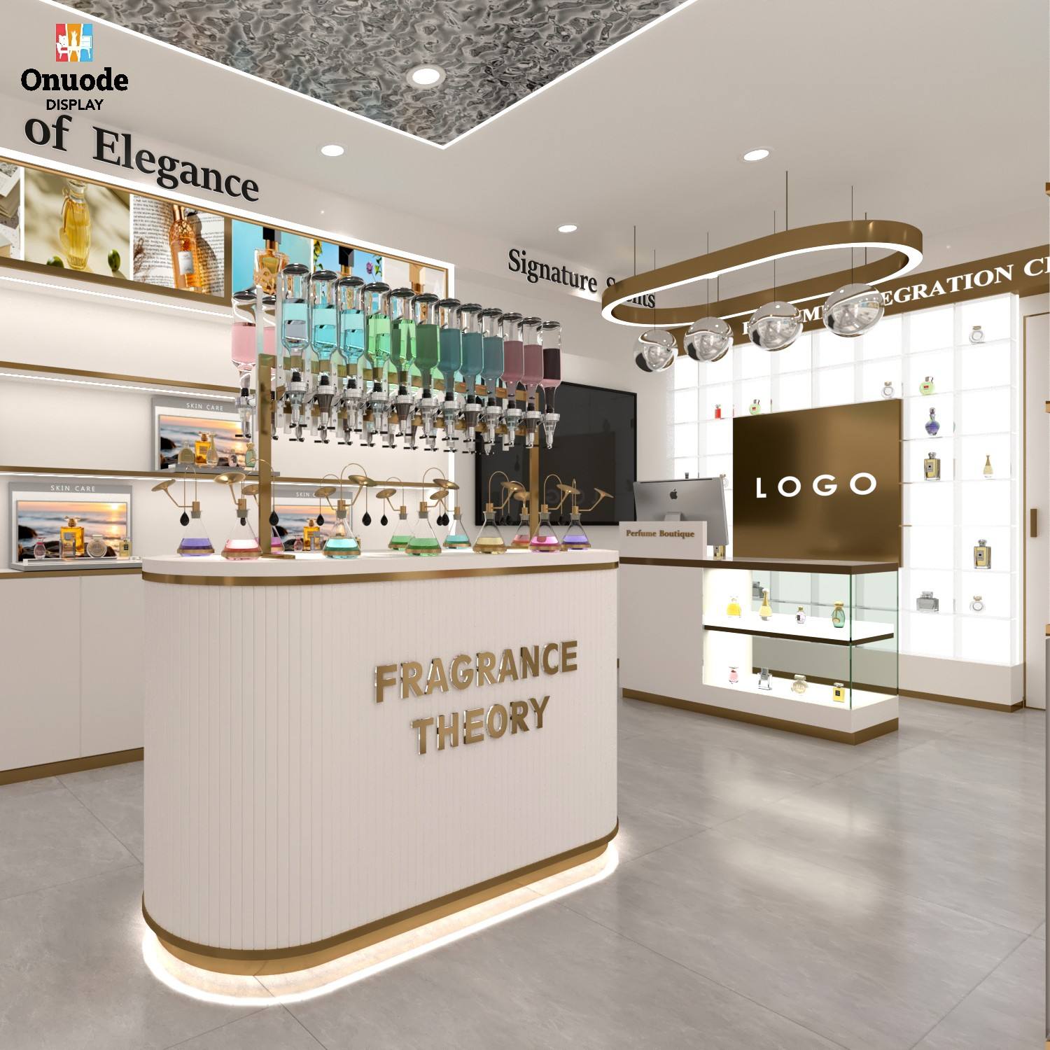 Design Perfume Store Elegant Interior Shop Decoration