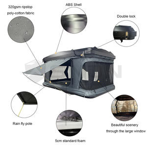 Tienda <span class=keywords><strong>de</strong></span> Campaña Plegable para Techo <span class=keywords><strong>de</strong></span> Coche SNDN, para Exteriores, Todoterreno, Carcasa Rígida <span class=keywords><strong>de</strong></span> ABS, para 2-3 Personas, Apertura Rápida - Product Image 2