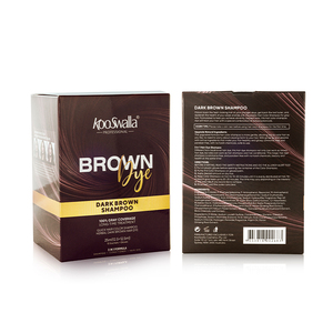Groothandel Kooswalla Sachet 25Ml Bruine Haarkleur Shampoo Permanente Kleurstof Zwart Haar Shampoo Voor Vrouwen Mannen - Product Image 2