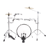 Ensembles de pads de batterie professionnels Music Professional Explorer Plus, kits de batterie portables de haute qualité pour la pratique avec 3 cymbales