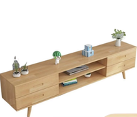 Kleiner Wohnzimmerschrank TV-Möbel aus Massivholz Couchtisch-Set im Nordischen Modernen Minimalistischen Stil