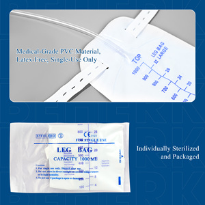 Collection externe stérile d'urine de sac de vessie d'urine de PVC de 1000ml pour l'hôpital d'animal familier - Product Image 5
