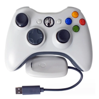 Finera para 360, Control Remoto Inalámbrico para Juegos de 2.4GHz con Motor de Vibración, Control con Palanca 3D