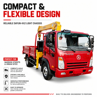 Grue de camion intégrée à faible coût et haute performance pour le transport et le levage de petites charges – Remplace camion et grue – Vente directe usine