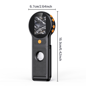 379 nhà máy trực tiếp gấp cầm tay điện tử kính lúp 8LED tự động lấy nét AF Ống kính 2inch màn hình bỏ túi Video kính hiển vi cho ngoài trời - Product Image 1
