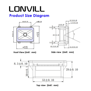 Lonvill USB HID-KBW MICRO-USB <span class=keywords><strong>TTL</strong></span>-232 RS232 RS485 turnstile đọc mô-đun Cắm và chơi Kích thước nhỏ nhúng OEM Máy quét mã vạch - Product Image 4