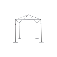Kit de Tente de Mariage Carrée Moderne et Simple Réglable – Système de Poteaux et Rideaux Robuste pour des Décorations de Fête de Mariage Époustouflantes