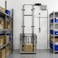 Mini-élévateur électrique à plateforme ouverte pour le levage de matériaux et la manutention de petites marchandises sur plusieurs étages