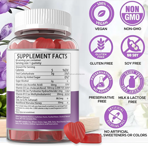 Sıcak Satış Safran Ekstresi Jelibon Takviyesi Yetişkinler İçin <span class=keywords><strong>Rhodiola</strong></span> <span class=keywords><strong>Rosea</strong></span> Limon Balsamı GABA Takviyeleri Hamile Kadınlar İçin Değildir - Product Image 2