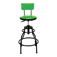 Tabouret de bar industriel pivotant avec dossier, siège à ressort à gaz, hauteur réglable de 75 à 87 cm, capacité de charge de 270 lb, pour pub, hôtel, comptoir