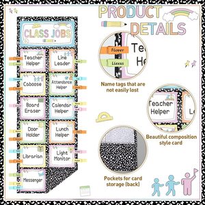 Organizador de Tareas Escolares con Tarjetas, Clips y Ganchos para Gestión del Tiempo en el Aula, Regreso a Clases, Juego de Papel de Varias Piezas - Product Image 4