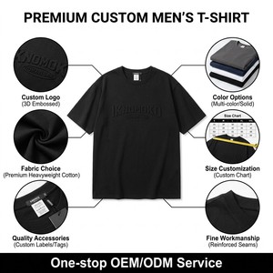 Camiseta Casual de Verano para Hombre, 100% Algodón, Corte Regular, Transpirable, Cuello Redondo, Tejido Liso, con Relieve, Manga Corta, Personalizable - Product Image 3