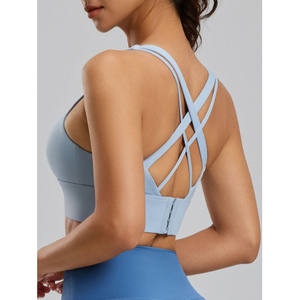 Soutien-gorge de sport à maintien élevé pour femme CROSS GOOD Mexico Modèle JV032 pour l'entraînement, le fitness et le yoga, rose, taille M - Product Image 4