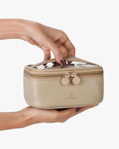 Bolsa <span class=keywords><strong>de</strong></span> Cosméticos Impermeable <span class=keywords><strong>de</strong></span> Cuero PU Personalizada al por Mayor, Bolsa <span class=keywords><strong>de</strong></span> Maquillaje <span class=keywords><strong>de</strong></span> Viaje Cuadrada Pequeña con Cierre, Organizador <span class=keywords><strong>de</strong></span> Artículos <span class=keywords><strong>de</strong></span> Aseo Portátil - Product Image 2