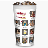 Gobelets de cinéma 32oz avec couvercle et paille