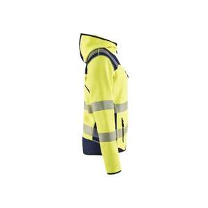 BLAKLADER - 496721203389M Chaqueta de punto Hi-Vis para mujer Amarillo/Azul marino-EAN 7330509696828 ROPA DE TRABAJO DE LA HI-VIS - Product Image 3