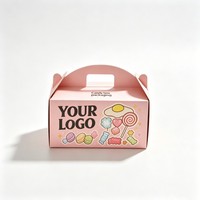 Rectangular Handmade Cardboard Candy Box Recycled Materials Cookie Chocolate Bakery Gift Box for Cake Pastry Dessert Bread Box