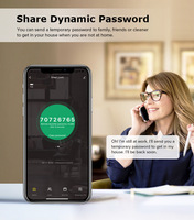 Kit de verrouillage de jante électrique de porte Serrure intelligente numérique à empreinte digitale TTLock Tuya APP en option