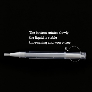 Stylo applicateur d'huile à ongles noir torsadé de 3 ml en gros avec pinceau, stylo à huile pour cuticules, contenant cosmétique, tubes de brillant à lèvres avec boîte et logo - Product Image 6