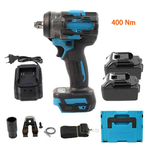 Clé à chocs électrique efficace avec mandrin de 1/2 pouces Clé électrique 400Nm pour usage domestique et projets de bricolage - Product Image 1