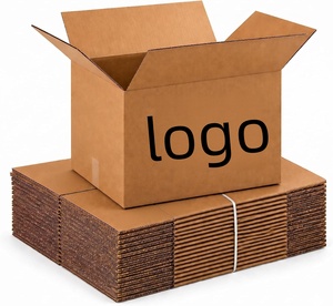Boîtes en carton ondulé recyclables en gros, pelliculage mat, gaufrage, taille personnalisée, carton pour l'expédition de produits - Product Image 1