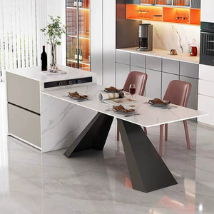 Luce di lusso tavolo da pranzo in ardesia isola tavolo cucina personalizzata con piano di lavoro in ardesia - Product Image 5