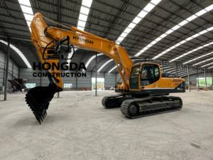 Excavadora hidráulica sobre orugas Hyundai de segunda mano usada maquinaria de proyecto de construcción grande de 30,5 toneladas - Product Image 3