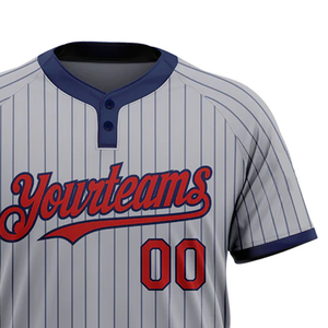 เสื้อเบสบอลพิมพ์โลโก้แบบกำหนดเองคุณภาพสูง ระบายอากาศได้ดี แห้งเร็ว สีสันตามสั่ง ผลิตจากโพลีเอสเตอร์ 100% ชุดกีฬาราคาถูกสำหรับผู้ชาย - Product Image 3