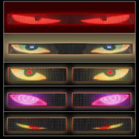 Écran d'affichage LED dynamique flexible en gros, télécommande RGB, panneau matriciel LED Demon, yeux de démon, camion, remorque, 12V 5W