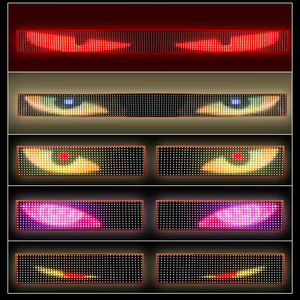 Écran d'affichage LED dynamique flexible en gros, télécommande RGB, panneau matriciel LED Demon, yeux de démon, camion, remorque, 12V 5W - Product Image 6