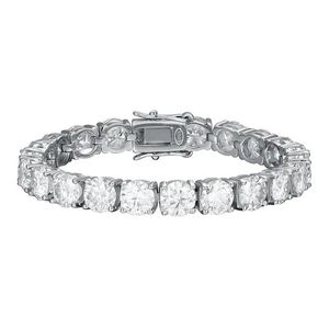 สร้อยข้อมือเทนนิสแฟชั่นลดราคาสุดฮอต รูปทรงกลม ประดับเพชรระยิบระยับ - Product Image 1